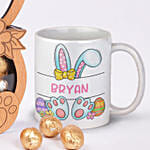 Eggcellent Easter Personalised Bunny Chocolate Box with Mug