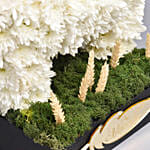 باقة ورود أقحوان بيضاء بشكل مميز لعيد الأضحى المبارك