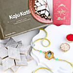 Enchanting Love in 3D Krishna Rakhi N Kaju Katli