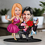 Engagement Caricature Art for Couples