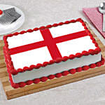 England Flag Chocolate Cake 1 Kg