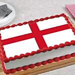 England Flag Chocolate Cake 1 Kg