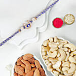 Evil Eye Charm Rakhi And Dry Fruits