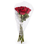 Fresh Bunch of Red Roses 10 Roses