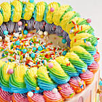 Exquisite Vanilla Rainbow Cake 8 Portion