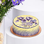 Feb Birthday Flower Iris & Tulips with Cake