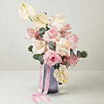 Feminine Bloom Glow In Vase