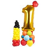 First Birthday Balloon Arrangement