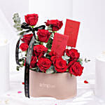 نعيم الحب | بوكس ورد أحمر و شوكولاتة