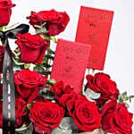 نعيم الحب | بوكس ورد أحمر و شوكولاتة