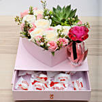 Flowers Chocolates and Perfume Combo