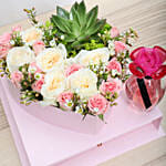 Flowers Chocolates and Perfume Combo