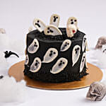 Flying Ghosts Halloween Red Velvet Cake
