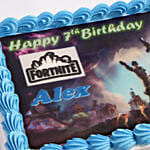 Fortnite Birthday Vanilla Photo Cake