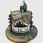Fortnite Fondant Grenade Red Velvet Cake