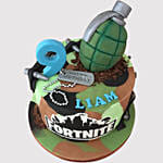 Fortnite Grenade Red Velvet Cake