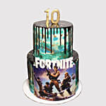 Fortnite Theme Red Velvet Cake