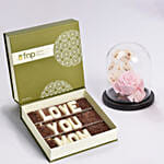 Forver Rose With Love You Mom Chocolates