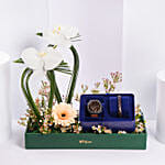 Fossil Brown Leather Watch And Bracelet Set