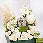 ساعة يد فوسيل كارلي روز جولد برو مع بوكس ورد