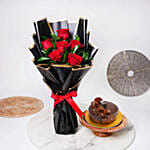 Fudge Cake With Flowers