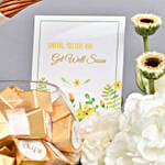 Get Well Soon Basket of Flowers and Chocolates