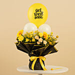 Get Well Soon Bright Wishes Florals & Balloon