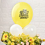 Get Well Soon Bright Wishes Florals & Balloon