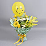 باقة ورد مشكلة مع توليب في بوكس اكريليك شكل قلب