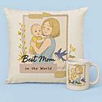 Ghibli Style Best Mom Mug And Cushion Combo