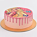Glamouricious Barbie Vanilla Cake 8 Portion