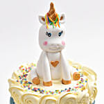 Glittering Horn Wonder Vanilla Cake