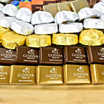 Godiva Chocolates and Flowers Arrangement