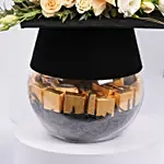 Graduation Hat Flowers And Chocolates