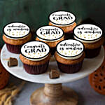 Graduation Special Cupcakes 6 Pcs