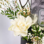 عطر رجالي جيس أومو إنتينسو أو دي بارفان مع بوكس ورد ابيض