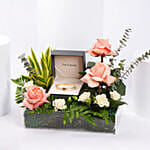 Guy Laroche Bangle With Floral Arrangement