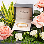 Guy Laroche Bangle With Floral Arrangement