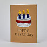 Happy Birthday Cake Handmade Greeting Card
