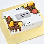 Happy Birthday Hubby Designer Redvelvet Cake