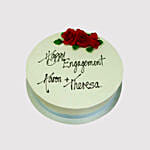 Happy Engagement Marble Cake