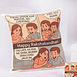 Happy Raksha Bandhan Mug and Cushion Set