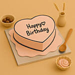 كيكة قلب فانيليا بطابع كرتوني لعيد الميلاد