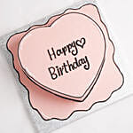 Heart Shaped Vanila Cartoon Cake 12 Portion