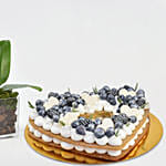 Heart To Heart Blueberry Cake with Plant