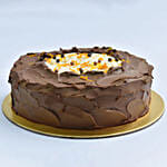 Heavenly Dark Chocolate Caramel Eggless Cake 12 Portion