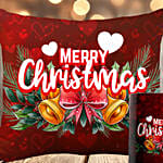 Holly Christmas Wishes Cushion And Mug