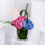مزهرية جمال الهيدرانجيا هدية للابنة