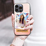 Iphone 14 Plus Case With Personalised Name And Photo
