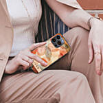 Iphone 14 Pro Max Case With Personalised Name And Leaf Pattern